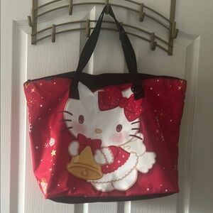 Hello Kitty Red Sparkly Tote Bag